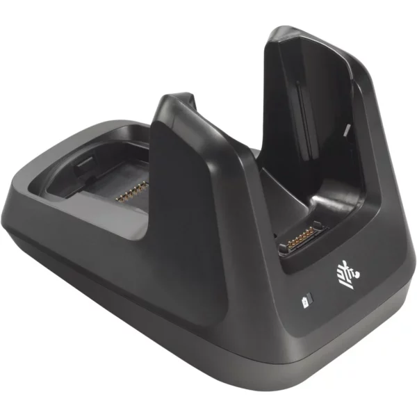 1-slot charging with USB cradle for a MC3300/MC3300x/MC3300ax; MC3400/MC3450 device and its battery.