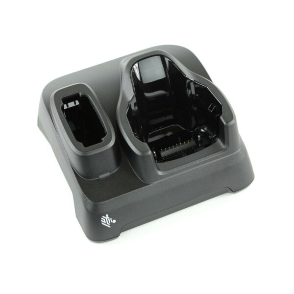 Single-slot and spare battery charging cradle with USB support and fast-charging for MC9300 / MC9400 / MC9450